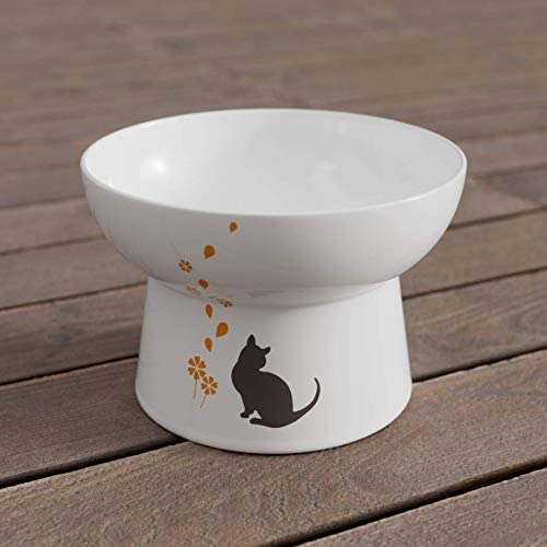 Minibees Tigela Elevada Para Gatos em Porcelana