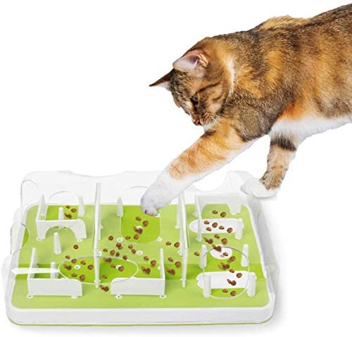 ALL FOR PAWS - Alimentador de gato de quebra-cabeça interativo