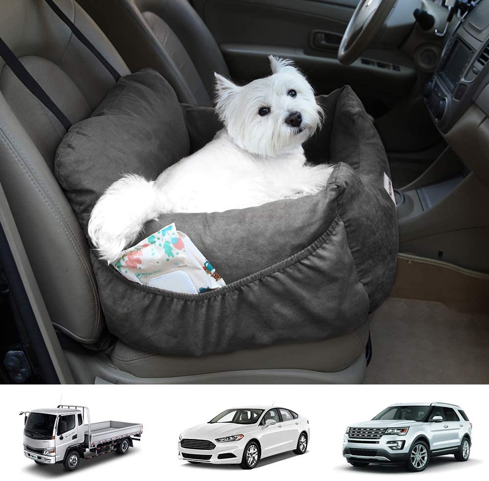 Muswanna - Assento de carro com reforço para filhote de cachorro