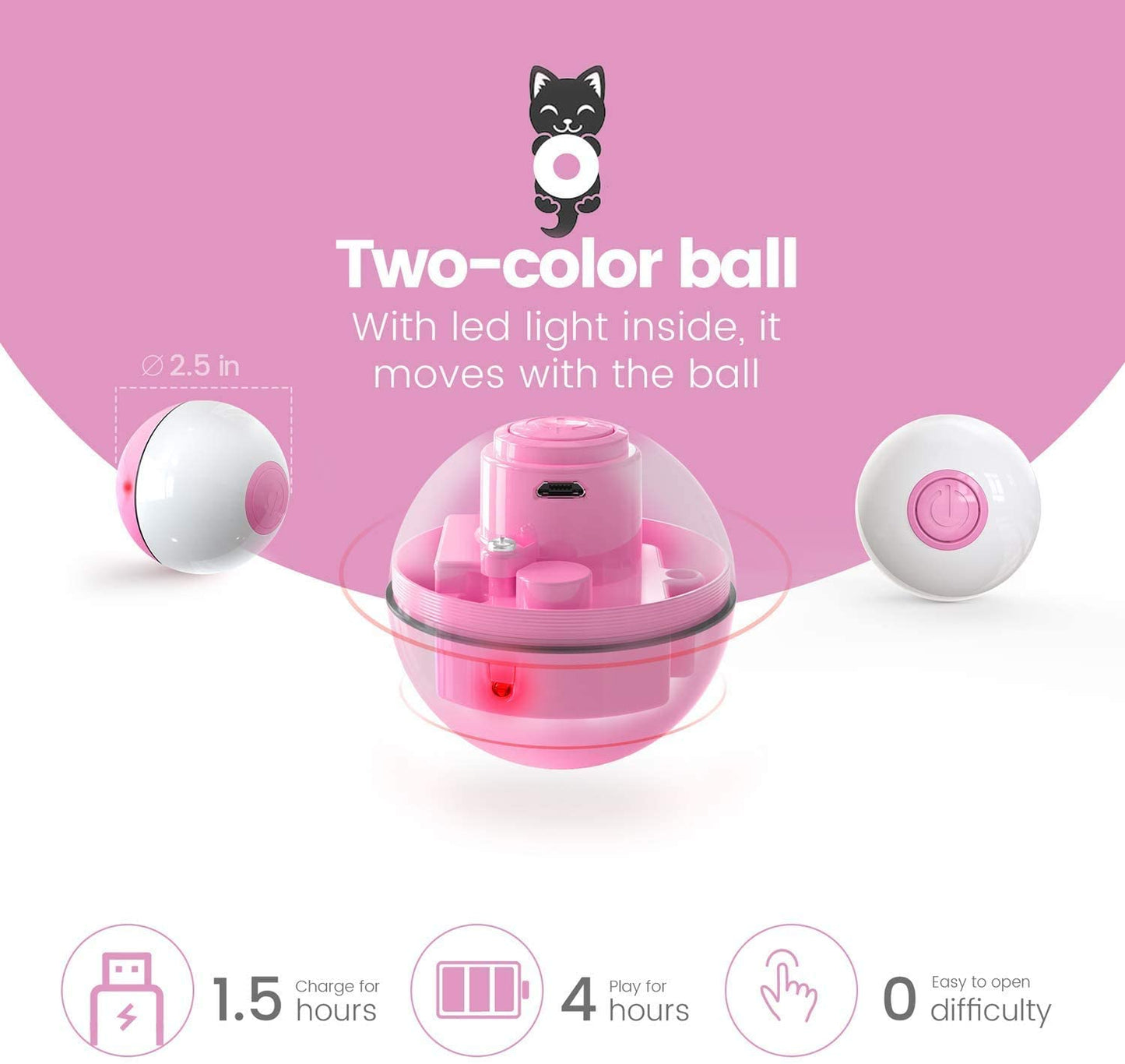 Iokheira - Bola de brinquedos interativos para gatos