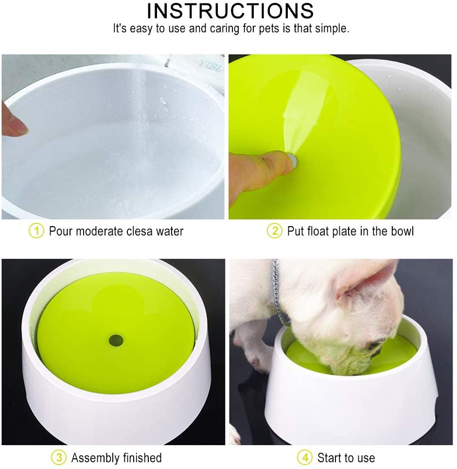 Companet Dog Bowl - Tigela de água para animais de estimação sem derramamento