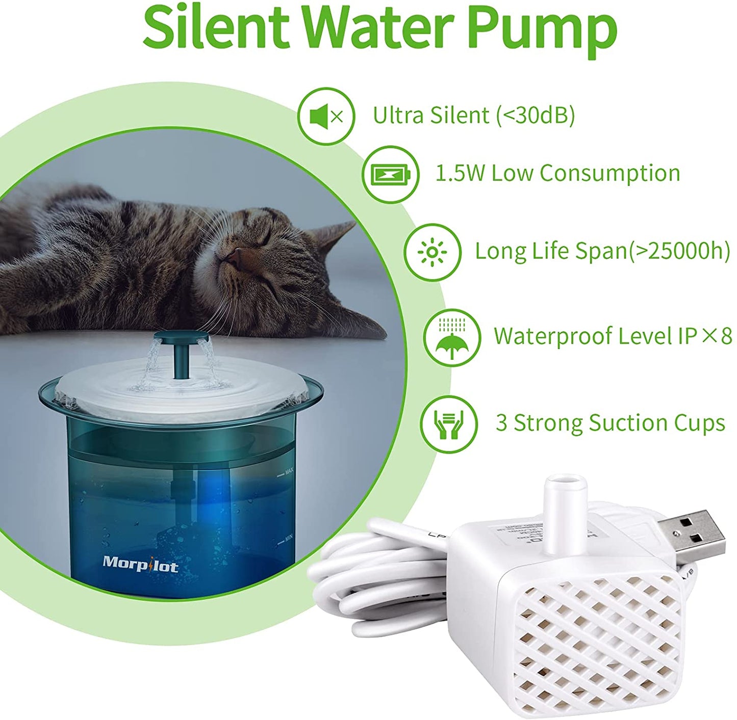 Morpilot - Fonte de água para gatos