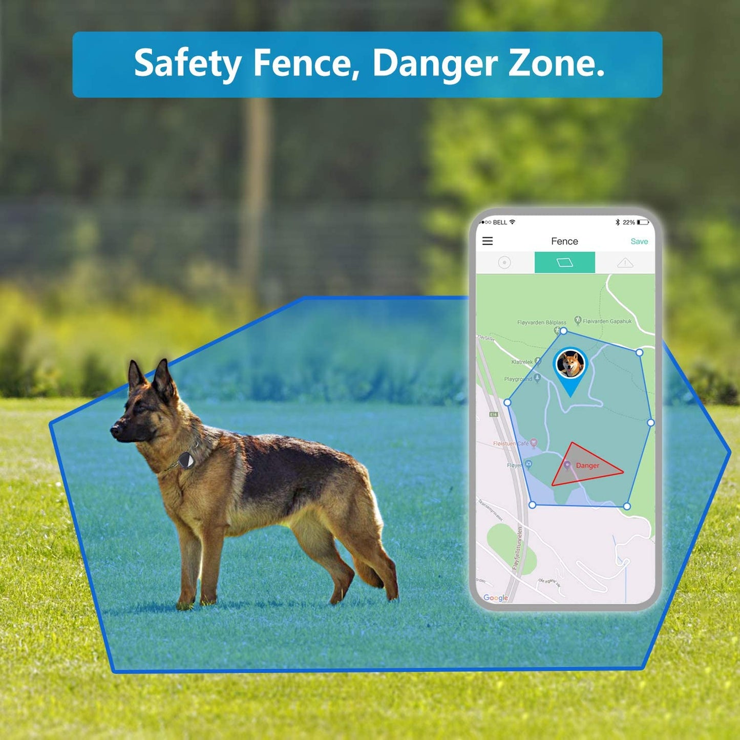 Rastreador GPS para Atividades ao Ar Livre (Cães)