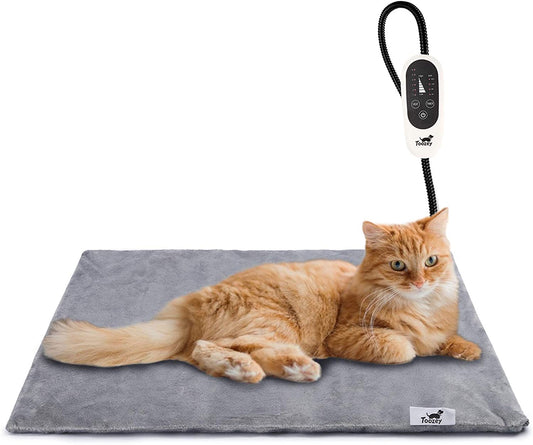 Toozey - Cat Heat Pad Electric 45 * 40 cm, 4 temporizador ajustável e 6 temperatura ajustável