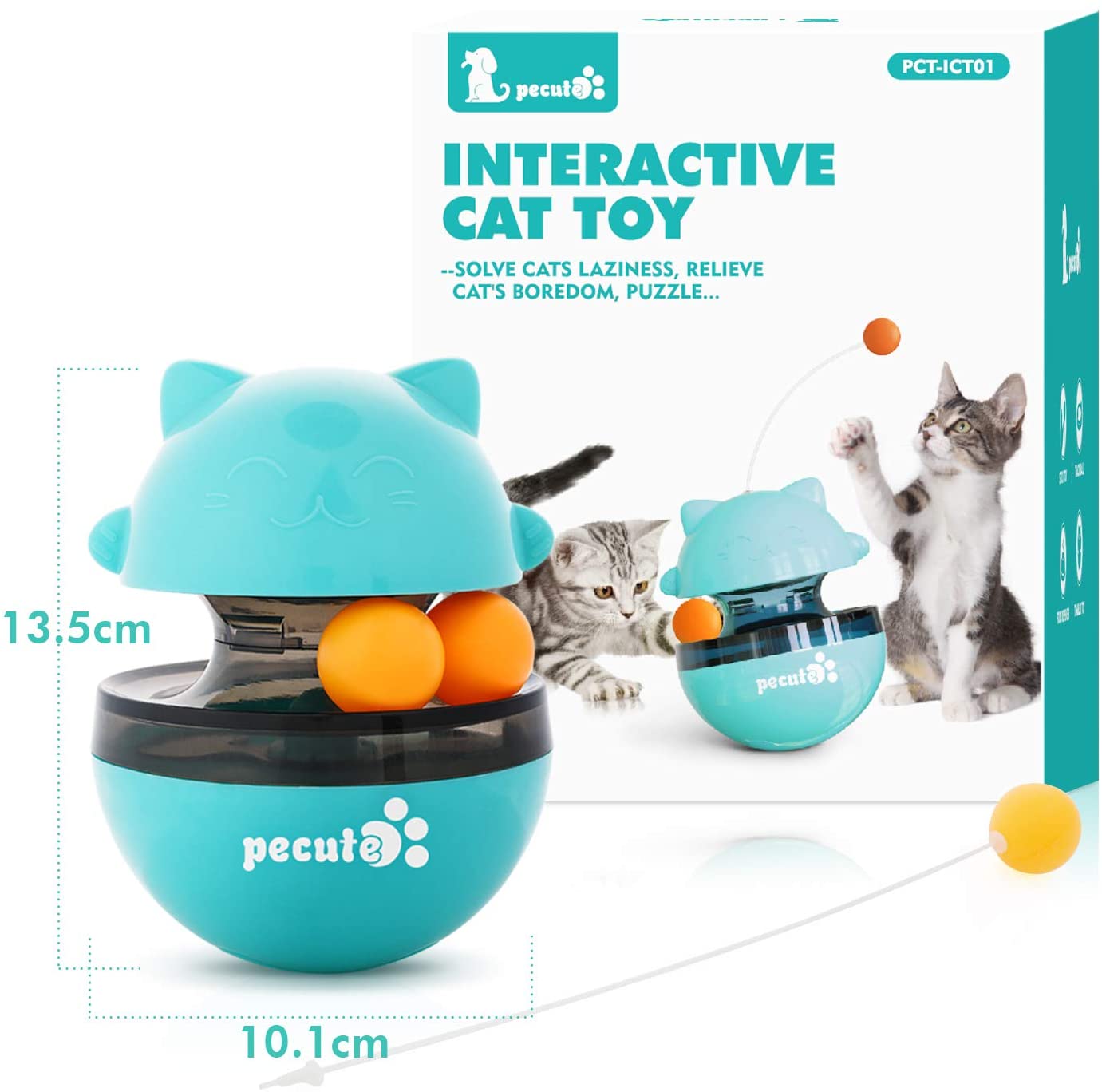 Pecute - Brinquedo interativo 4 em 1 para gatos