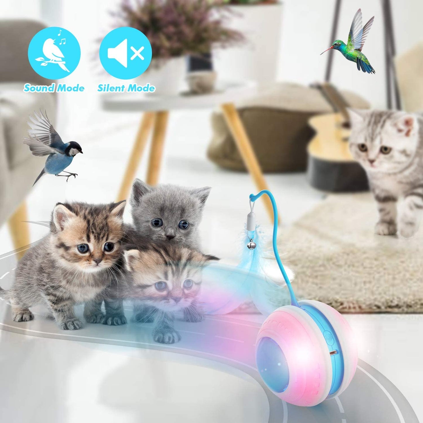 Jionchery - Bola de brinquedos interativos para gatos