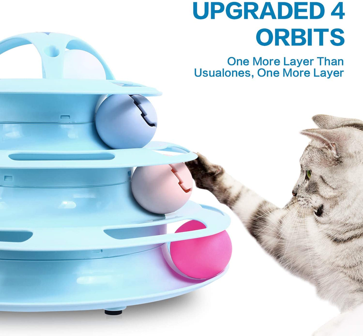 Pecute Cat Roller Brinquedo Para Gatos em 4 Camadas