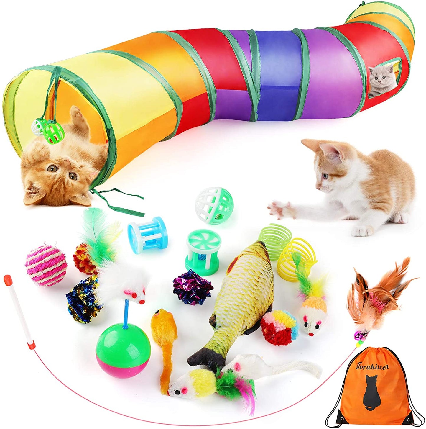 Dorakitten - Brinquedos para gatos 20 PCS