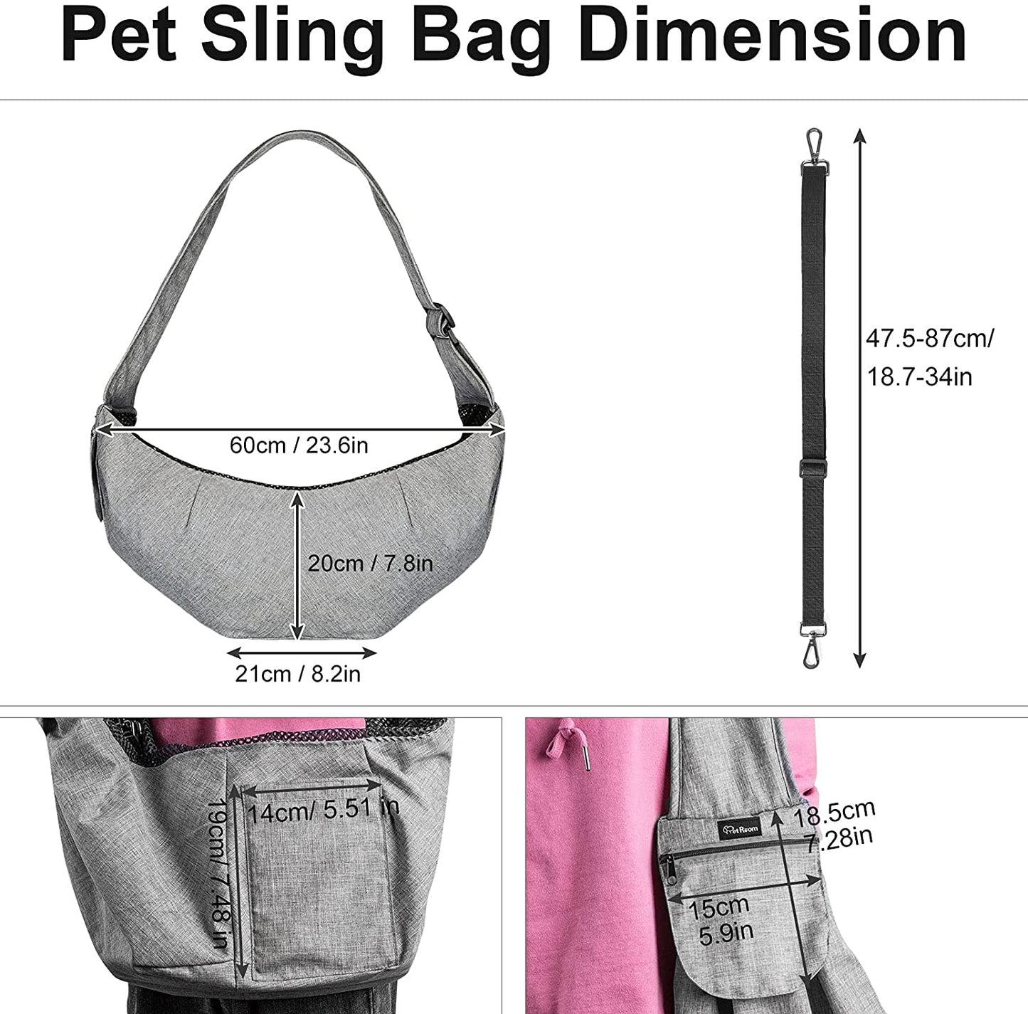 Pet Sling - Bolsa de transporte para filhotes