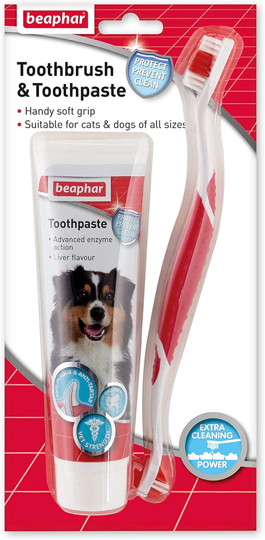 Beaphar - Kit de pasta de dente, 100g