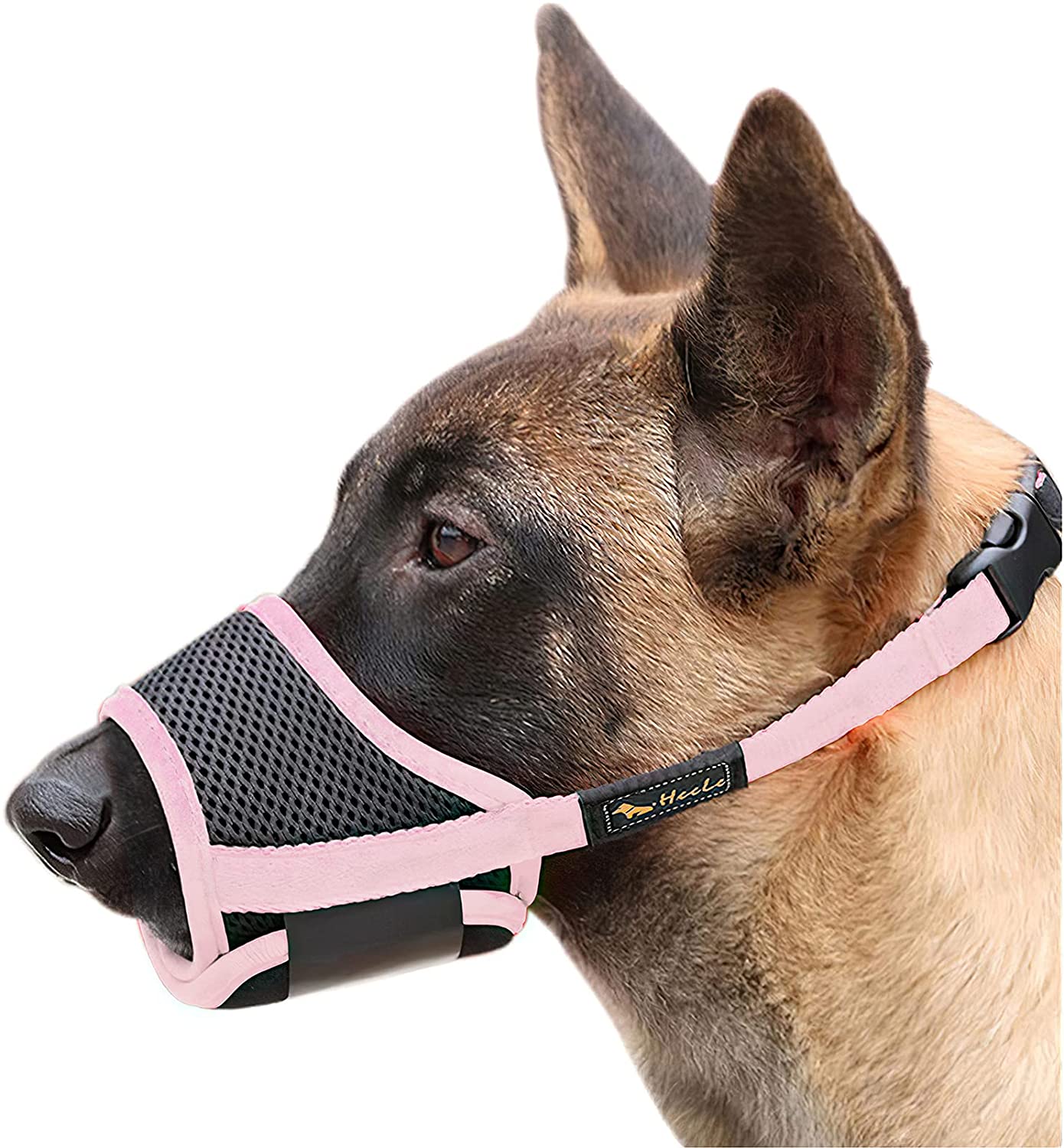 HEELE - Focinheira de cachorro malha respirável e nylon durável