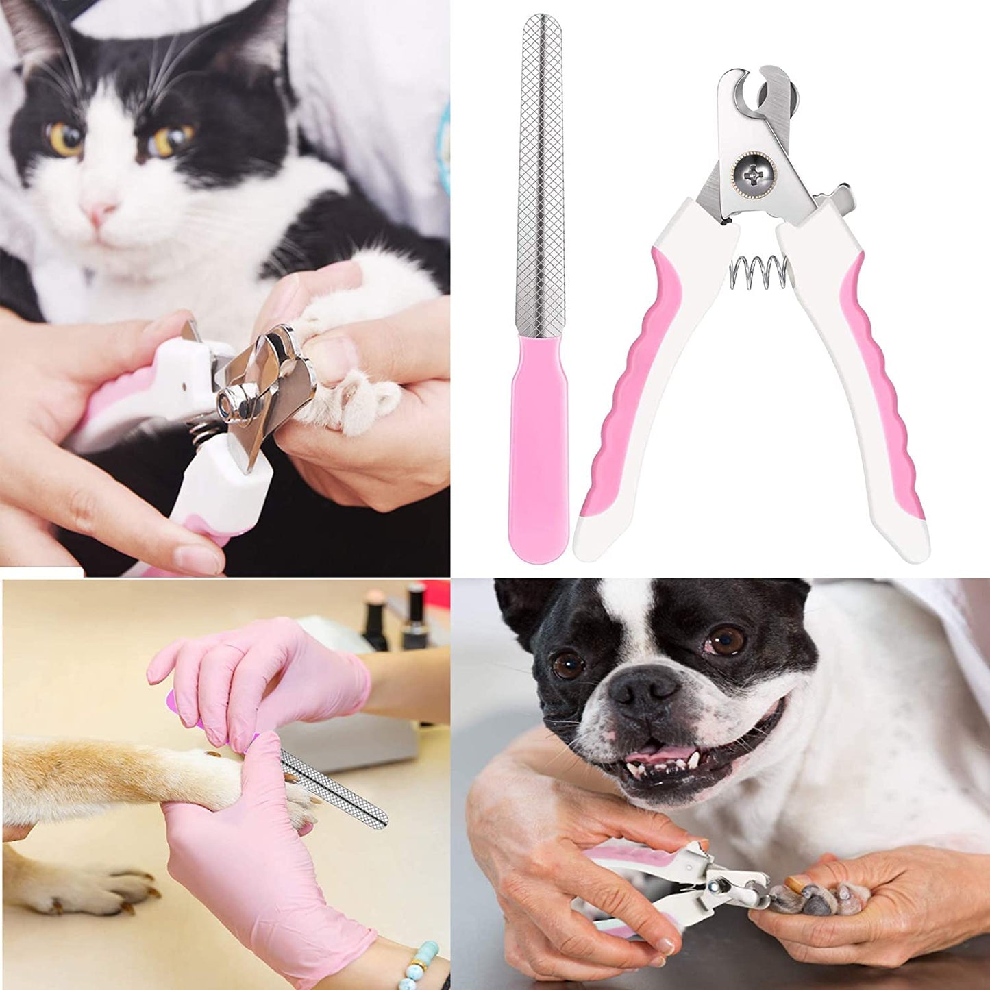 Conjunto de cortador de unhas para gatos e cachorros