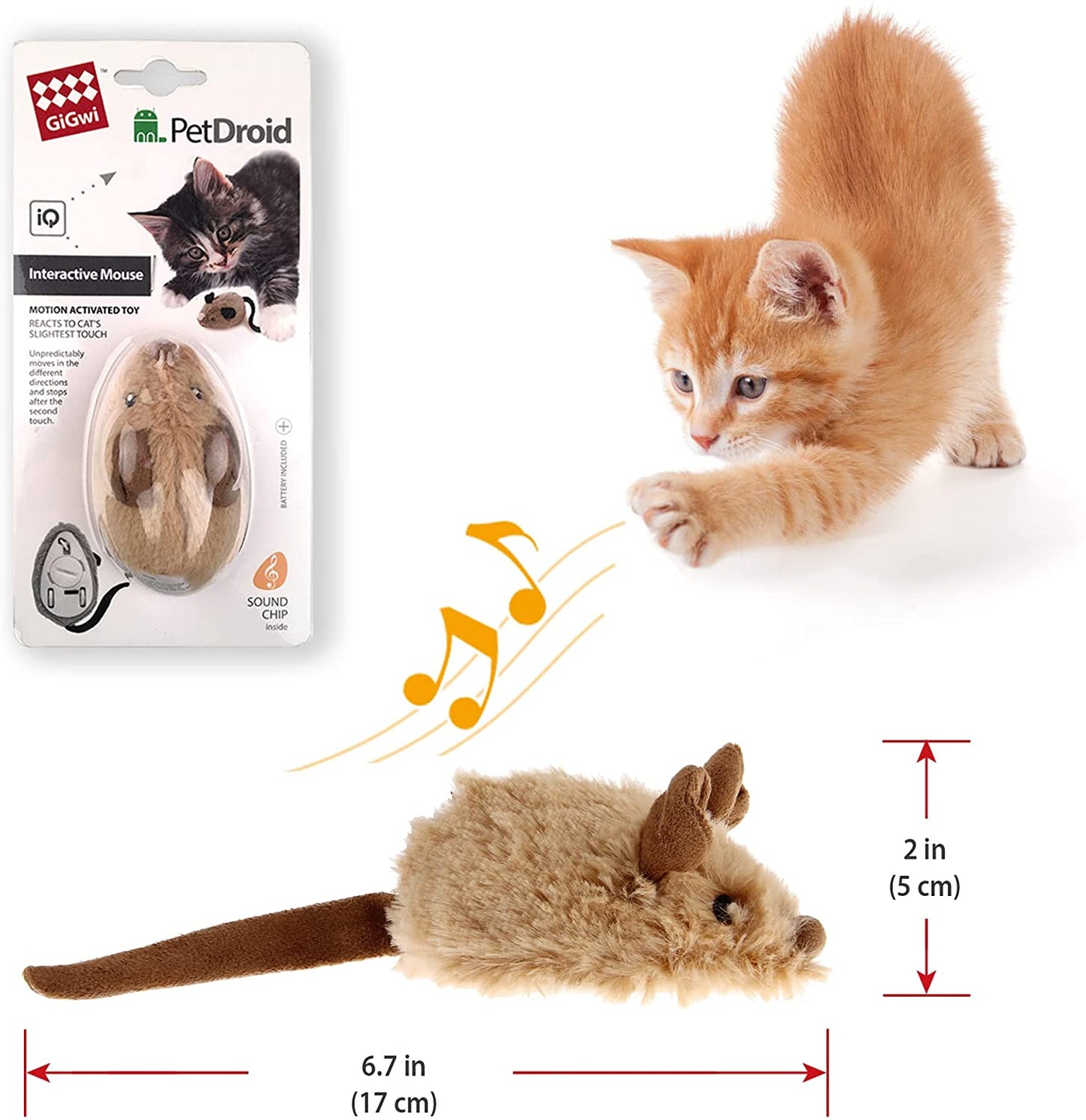 GiGwi Moving Cat Toy Mouse