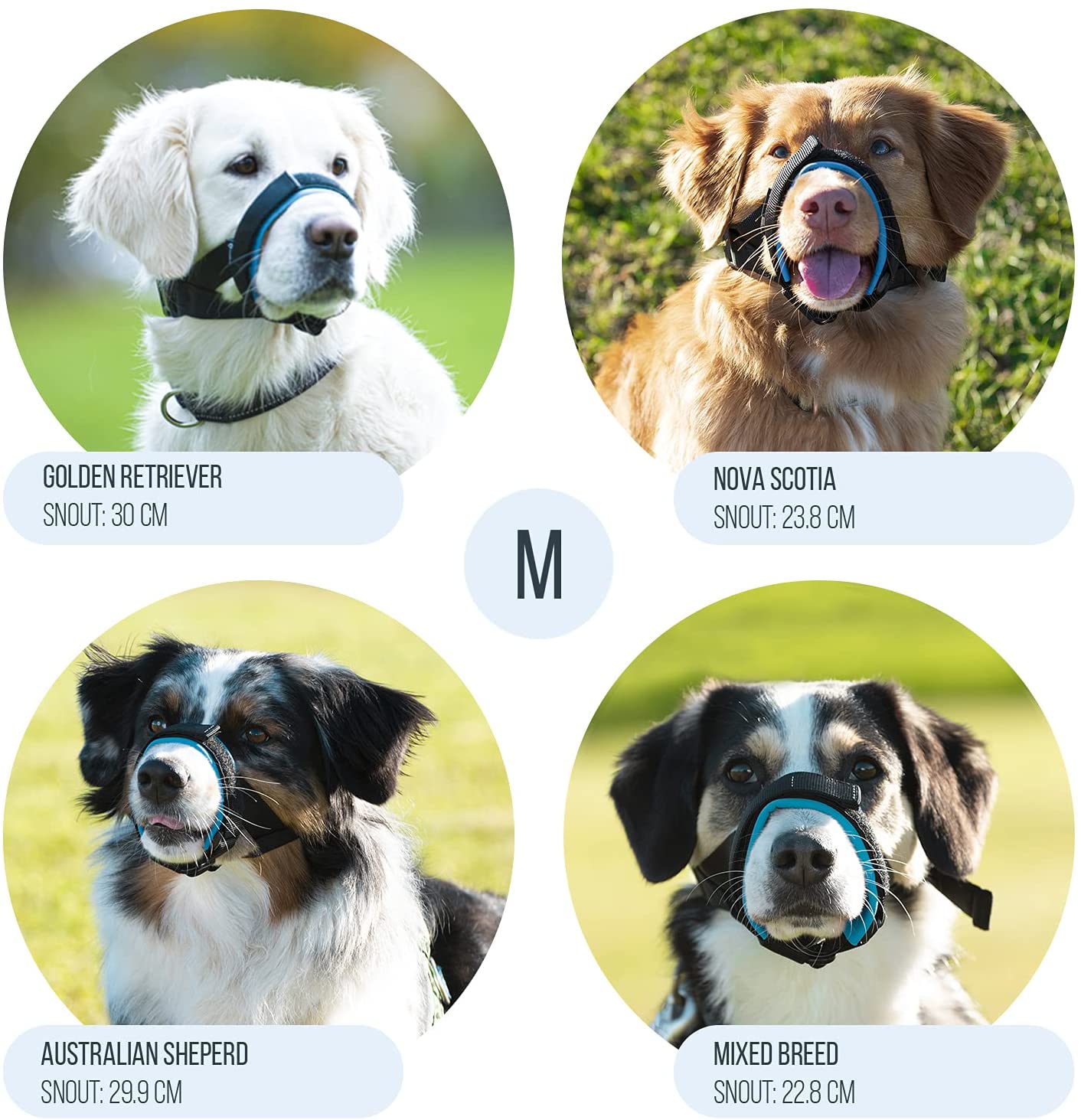 Gentle Muzzle Guard for Dogs Medium