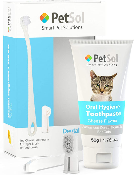 PetSol - Kit de cuidados dentários para gatos