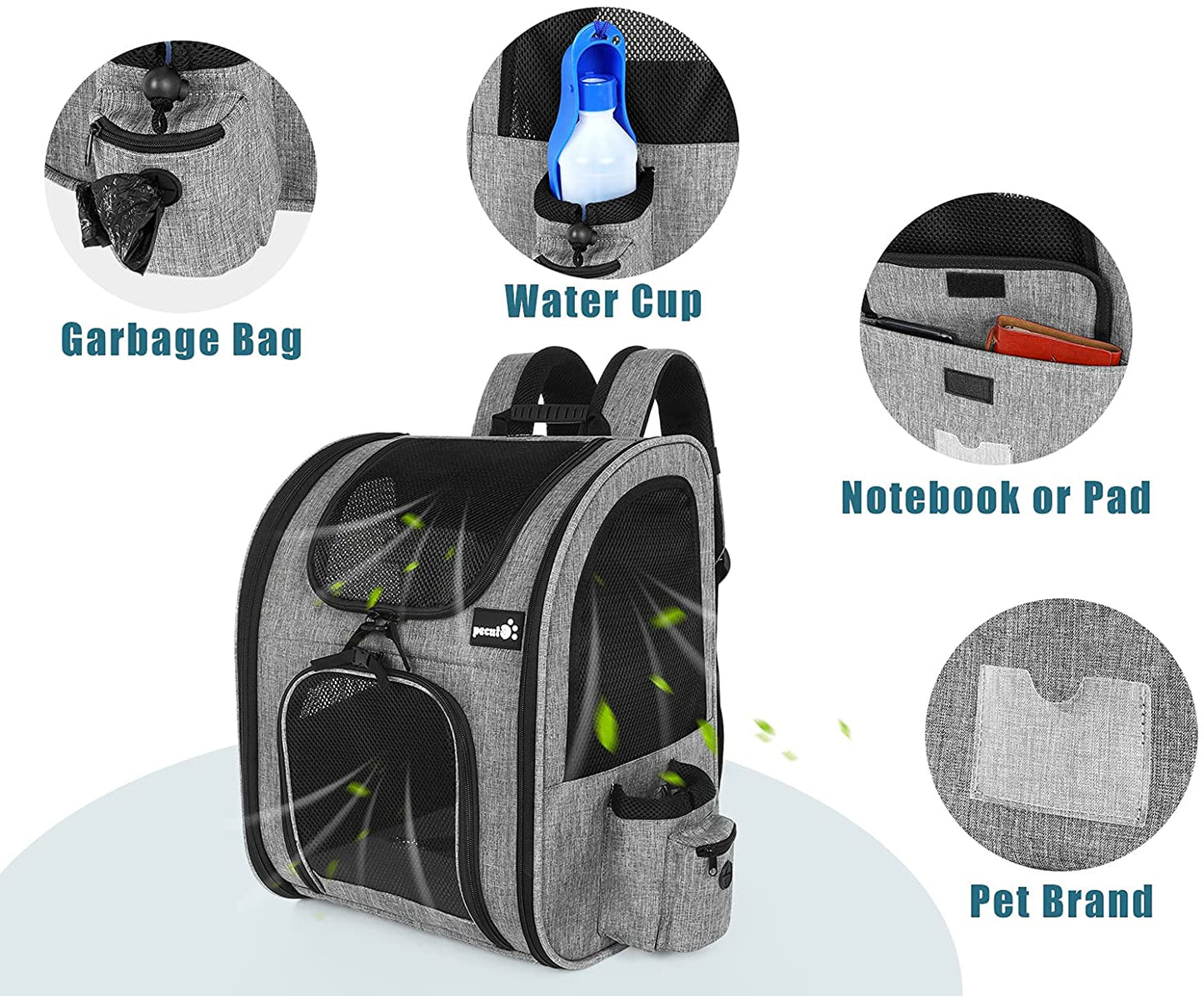 Pecute Mochila para Carregar Gatos e Cachorros