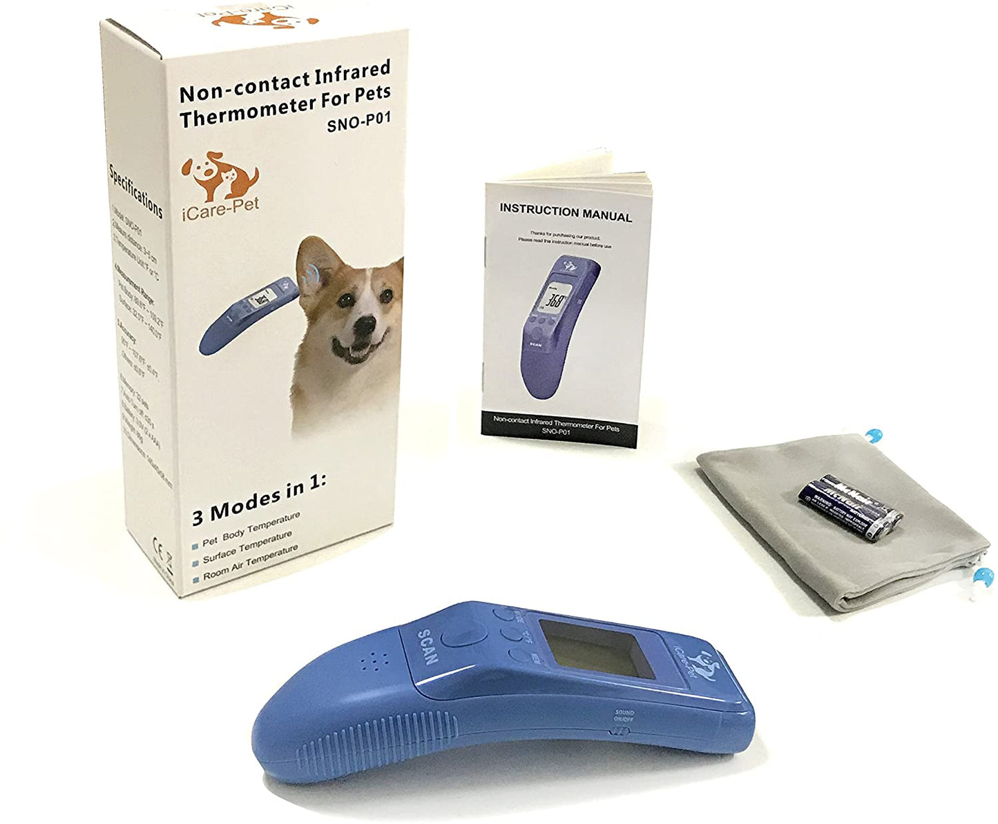 MINDPET-MED - Termômetro clínico rápido para animais de estimação