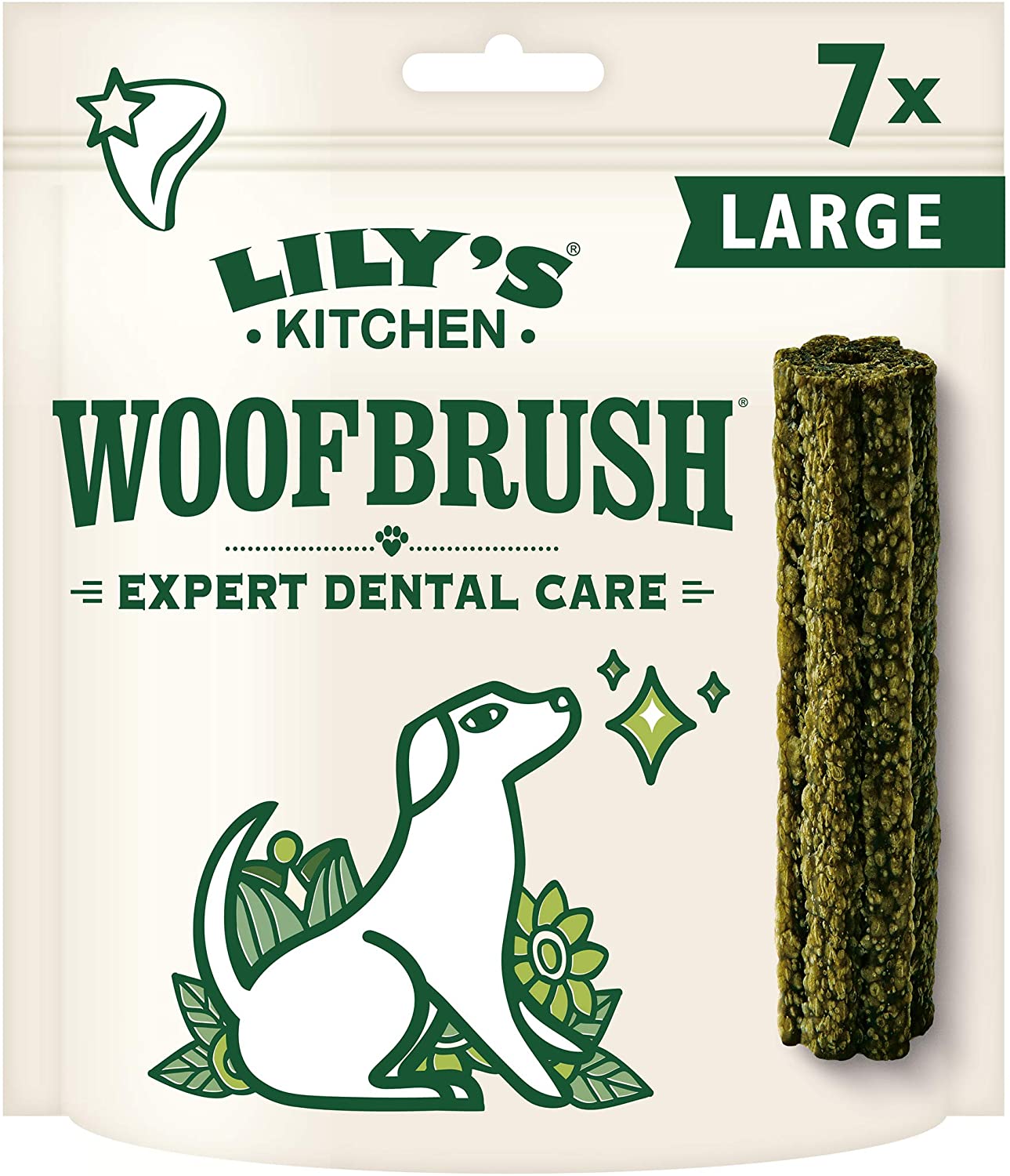Lily's - Woofbrush Dental para mastigar para cachorro grande