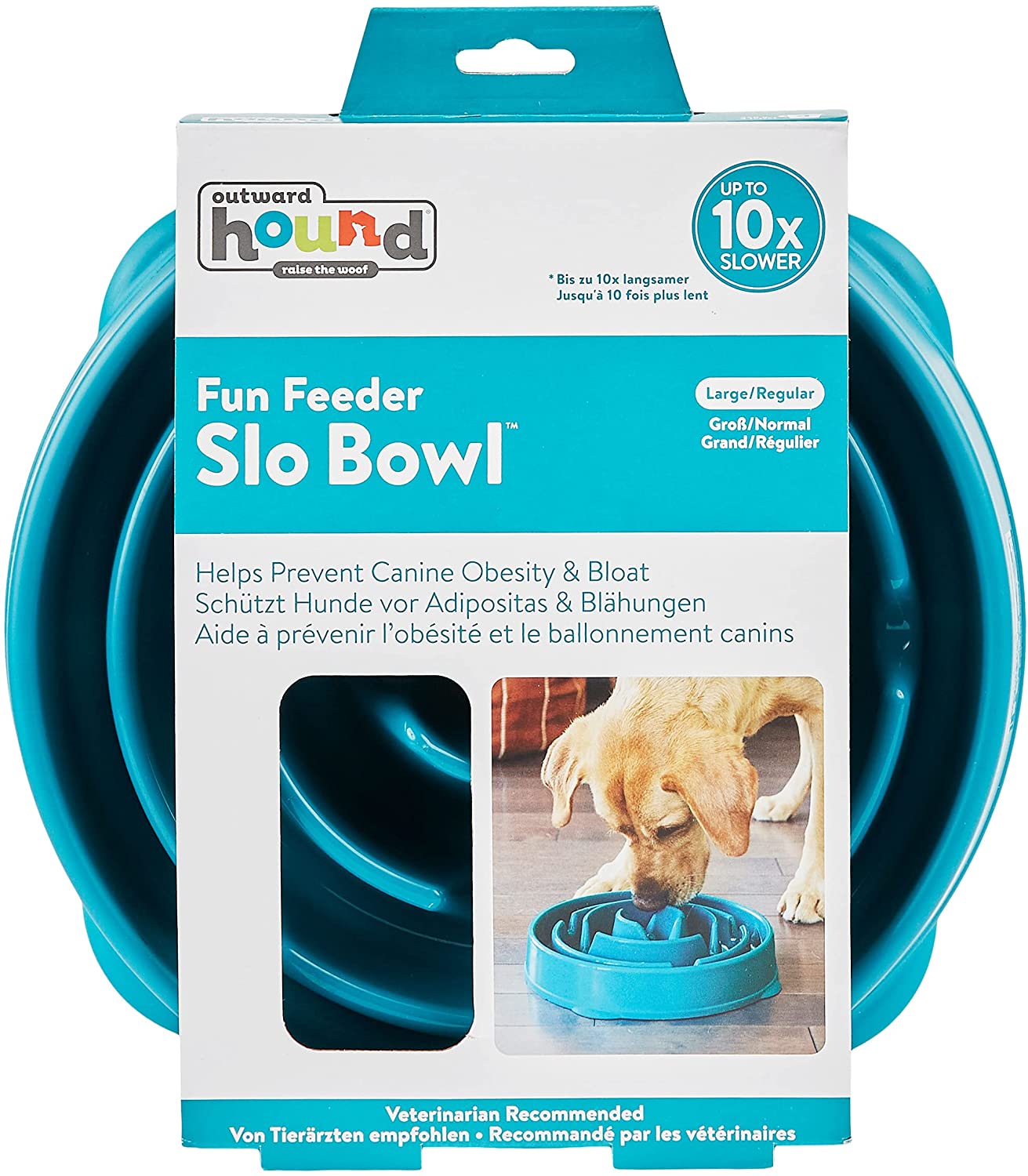 Outward Hound - Divertido alimentador Slo Bowl, alimentador lento