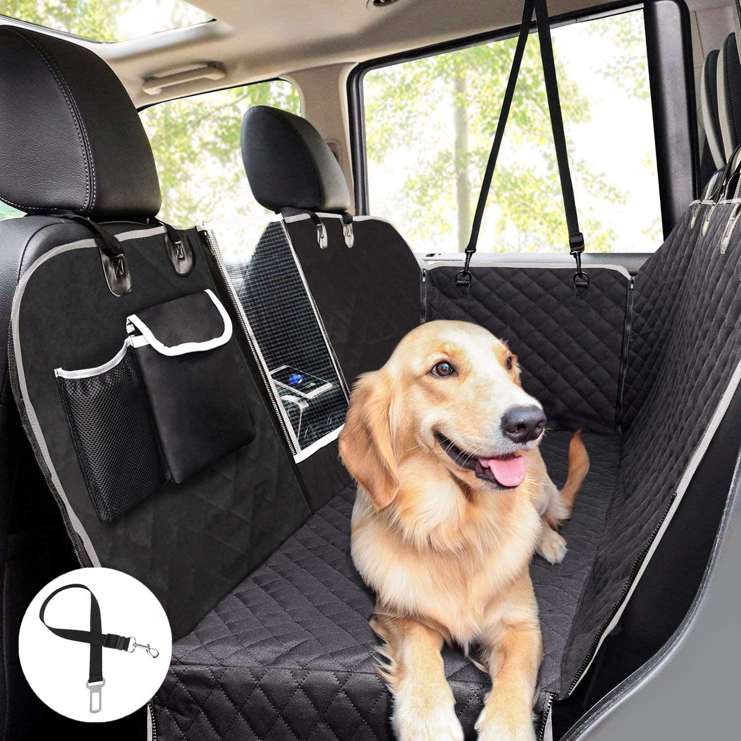 Pecute - Cobertura para assento de carro para cães 100% à prova d'água