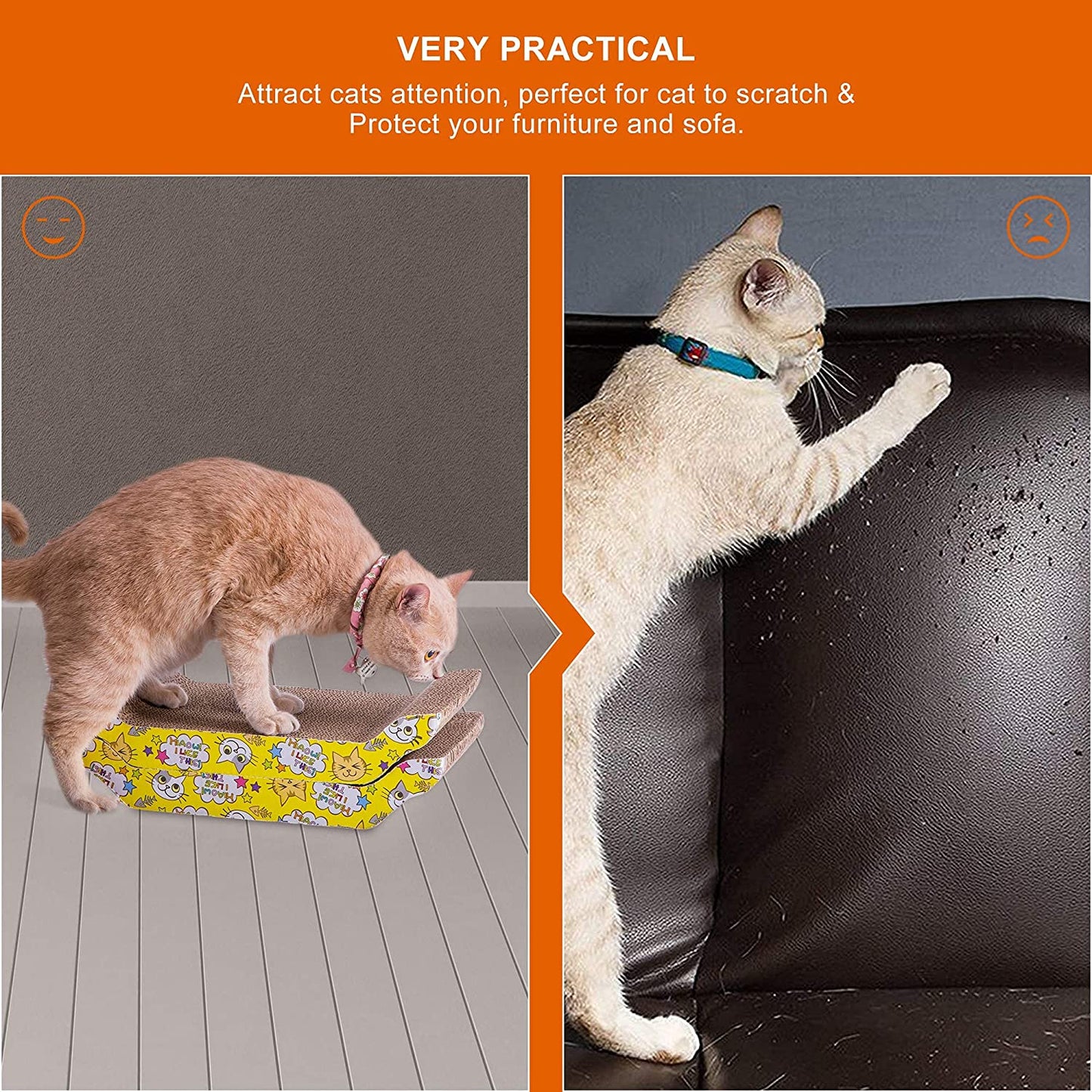 PETTOM - Cat Scratching Board Protects