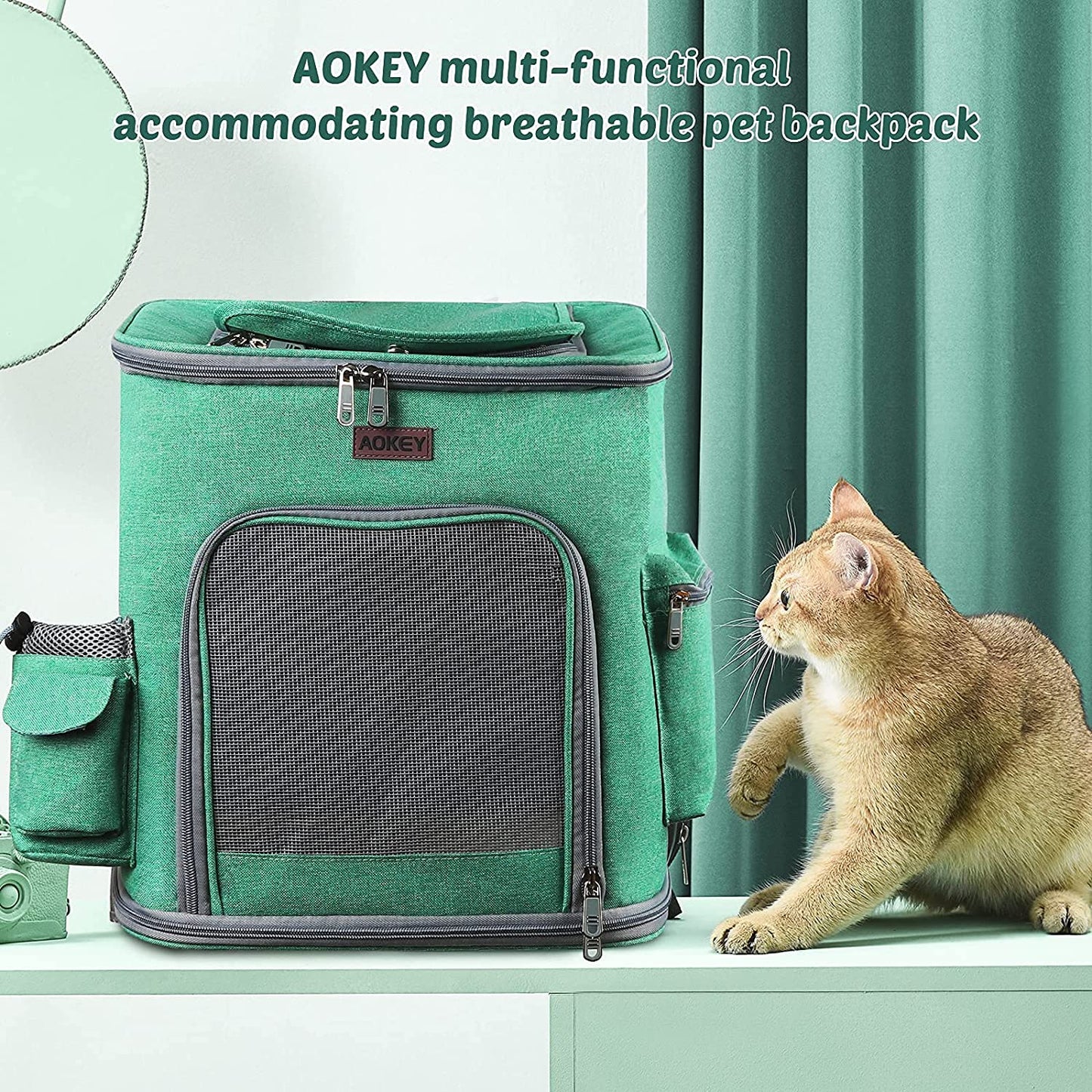 AOKEY - Bolsa para Transporte de Gato
