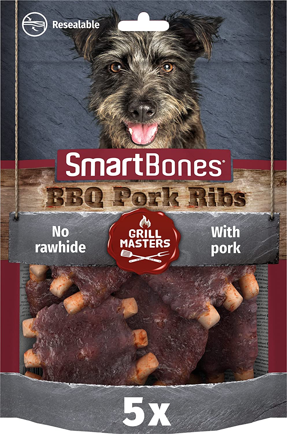 SmartBones - Guloseimas para cães - Costeleta de Porco Grelhada