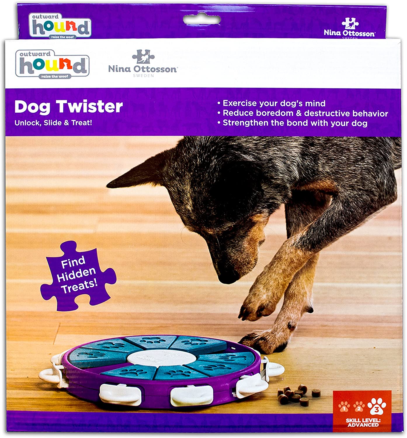 Nina Ottosson - Brinquedo interativo para cães  quebra-cabeça